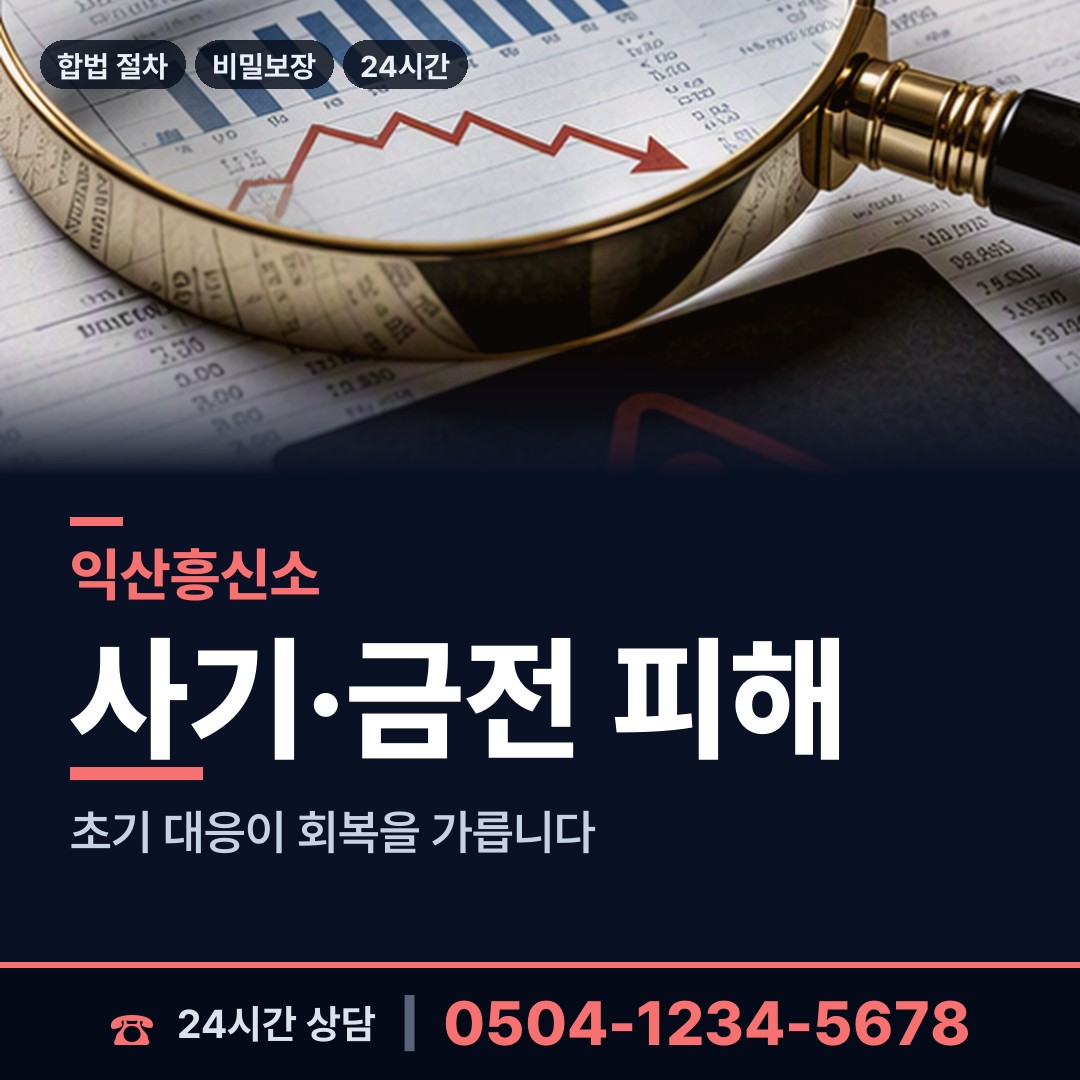 익산 동산동 투자사기조사 상담 안내